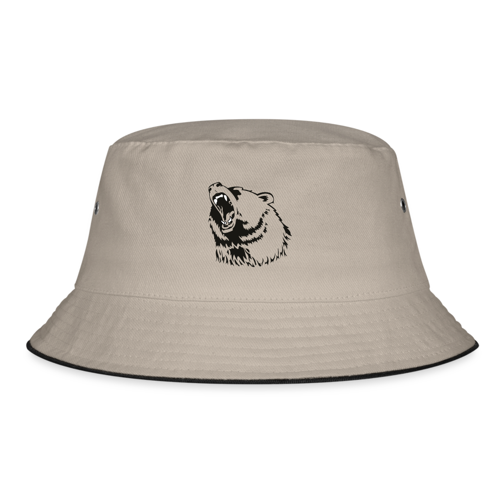 Angler bully hat - khaki/sort