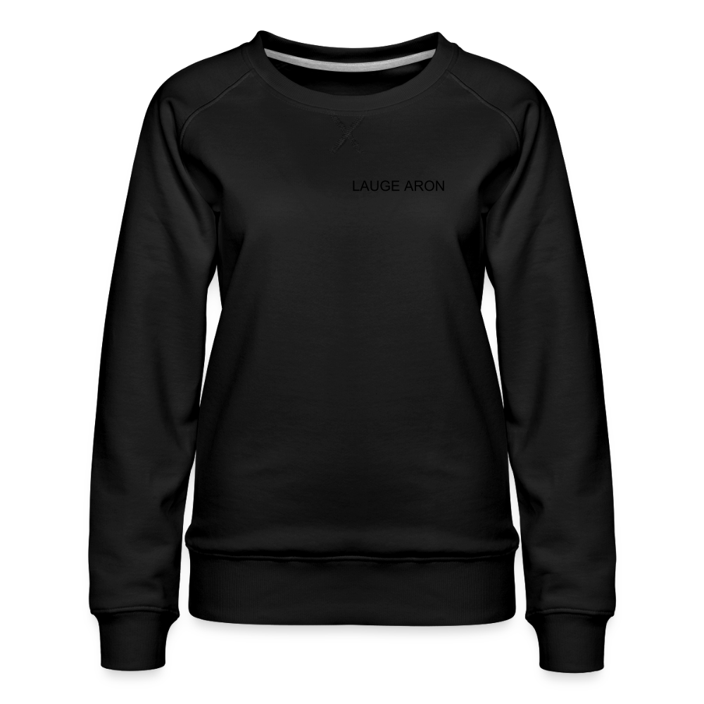 Dame premium sweatshirten - sort