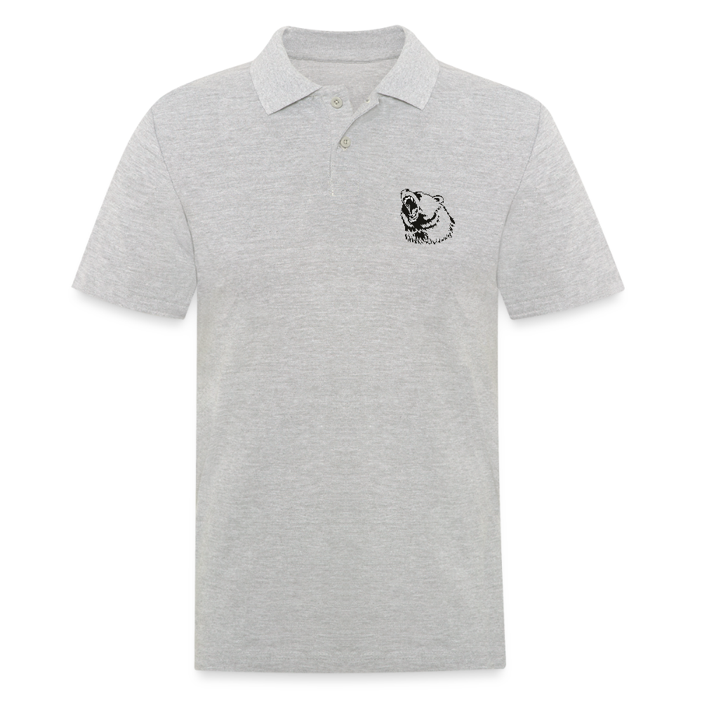 Herre poloshirt - grå meleret