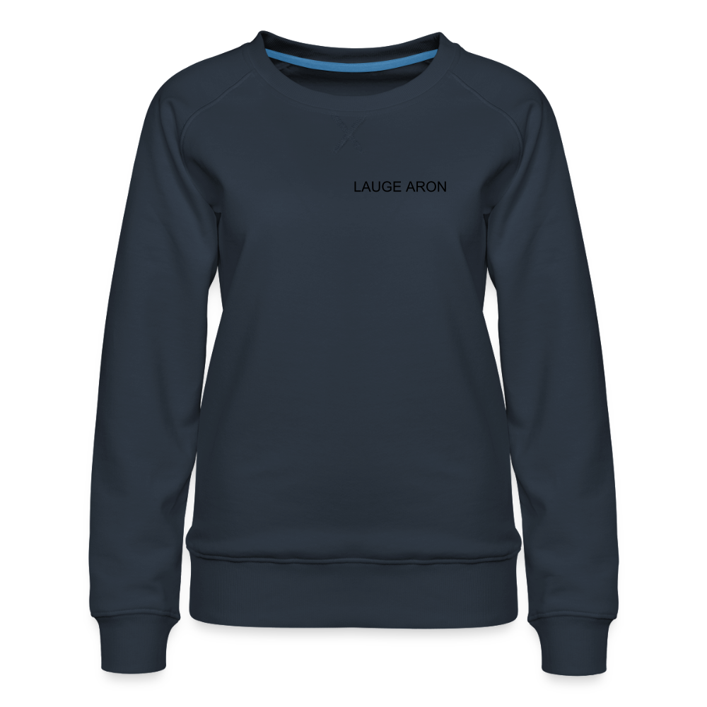 Dame premium sweatshirten - marineblå