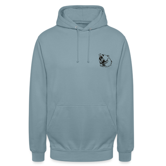 hoodie unisex - gråblå