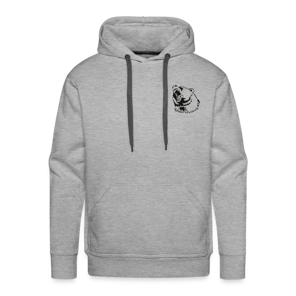 Men's Premium Hoodie - grå meleret