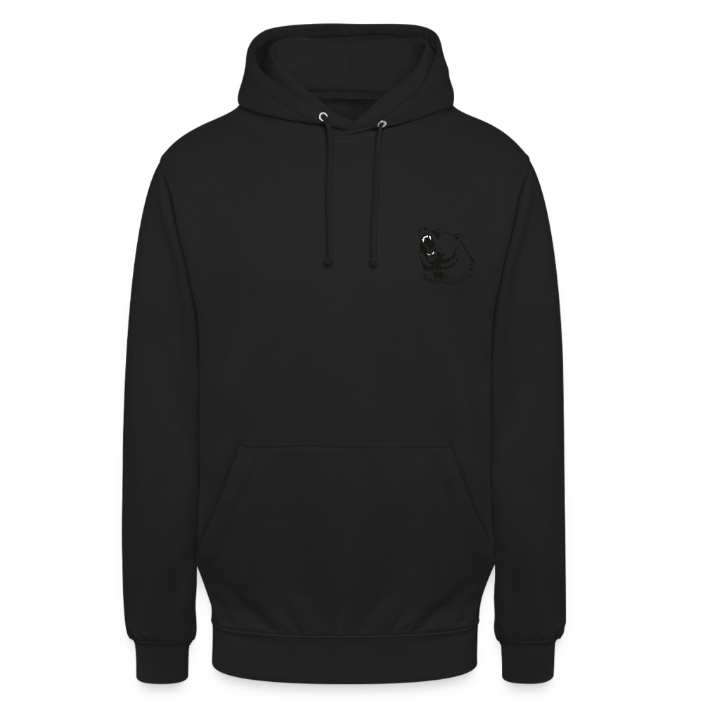 hoodie unisex - sort