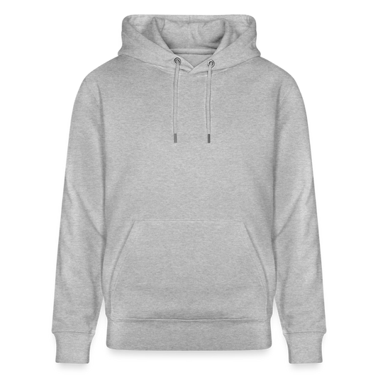 Økologisk unisex-hoodie - grå meleret