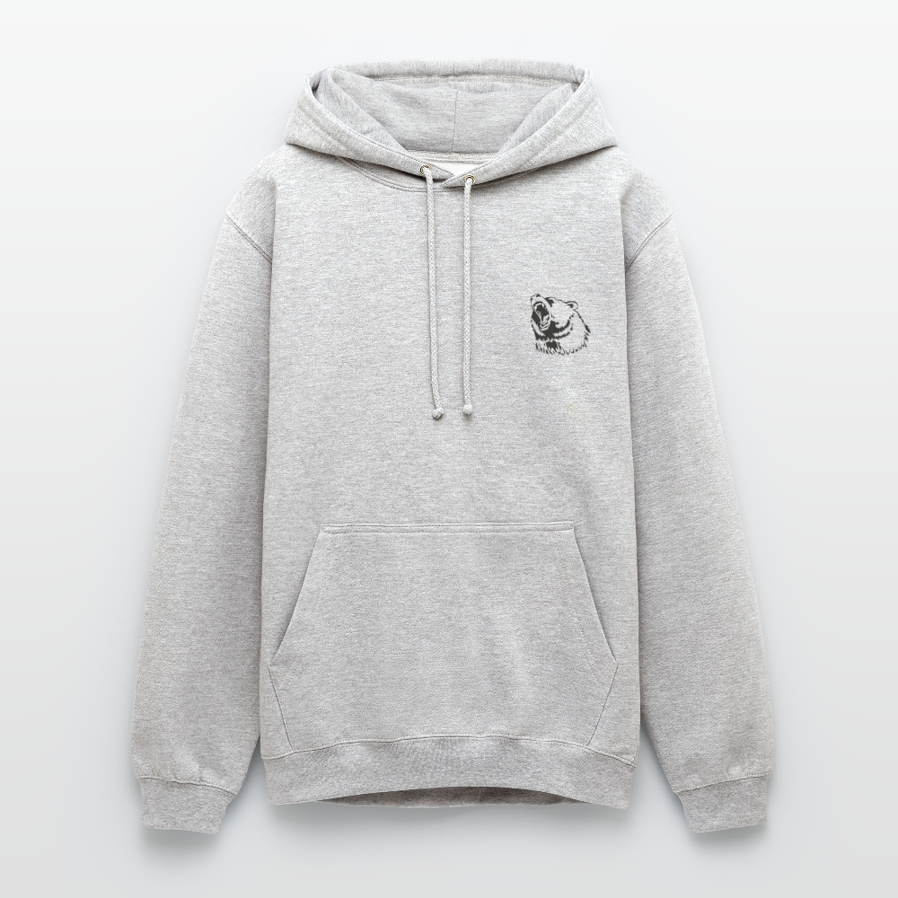 hoodie unisex - lysegrå meleret