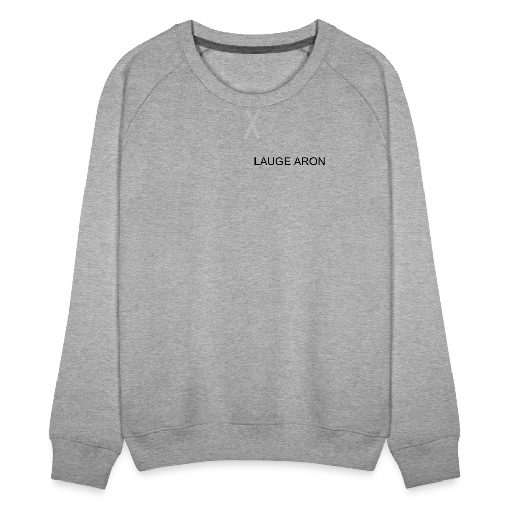 Dame premium sweatshirten - grå meleret