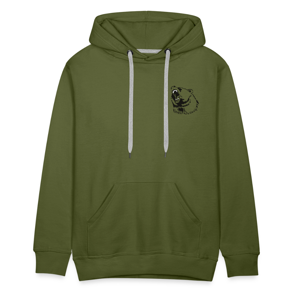 Men's Premium Hoodie - olivengrøn