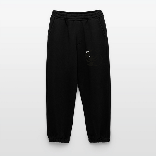 Kraftig økologisk joggingbukser lavet i EU - SOLID BLACK