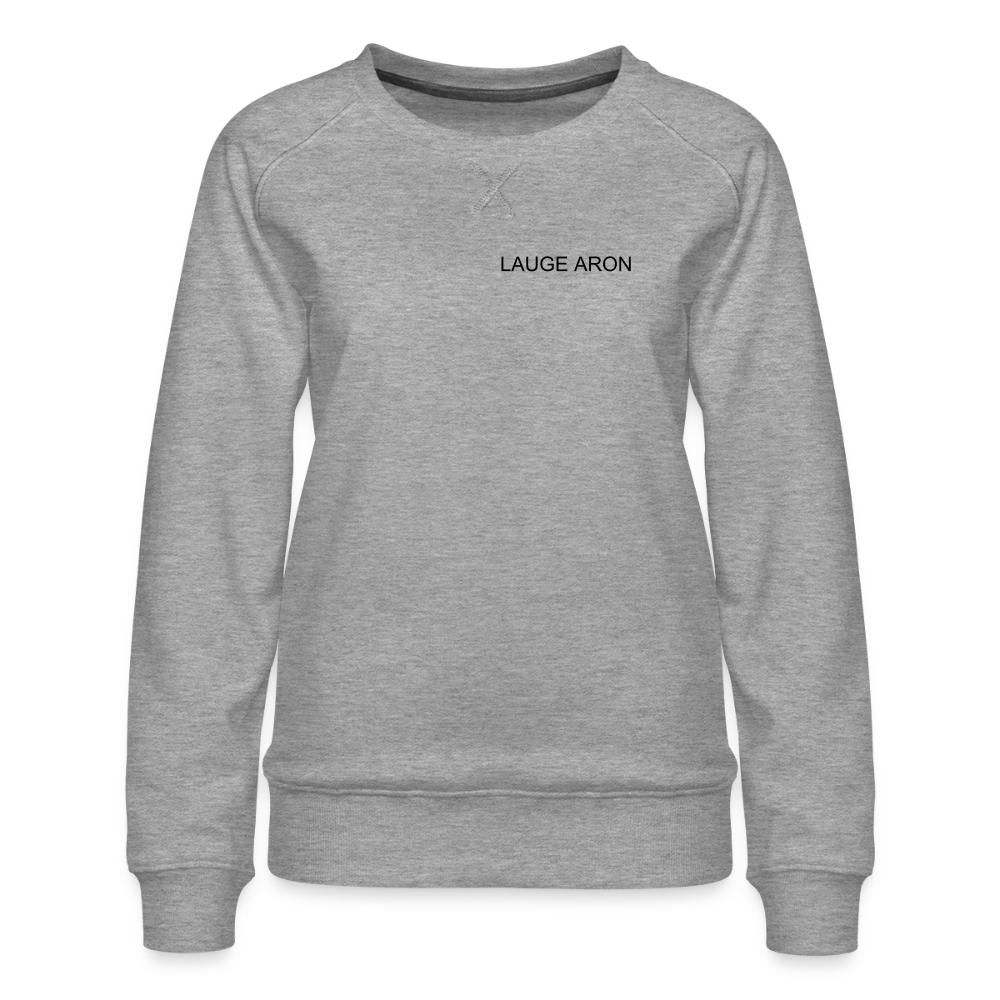 Dame premium sweatshirten - grå meleret