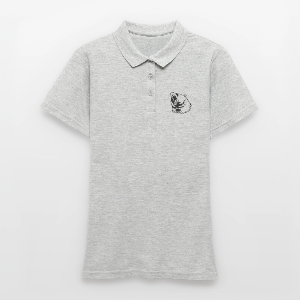 kvinde Polo Shirt - grå meleret