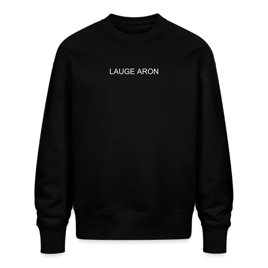 Økologisk unisex-sweatshirt i oversize - sort