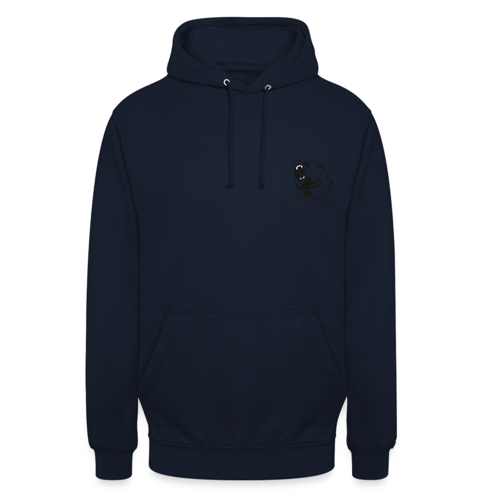 hoodie unisex - marineblå