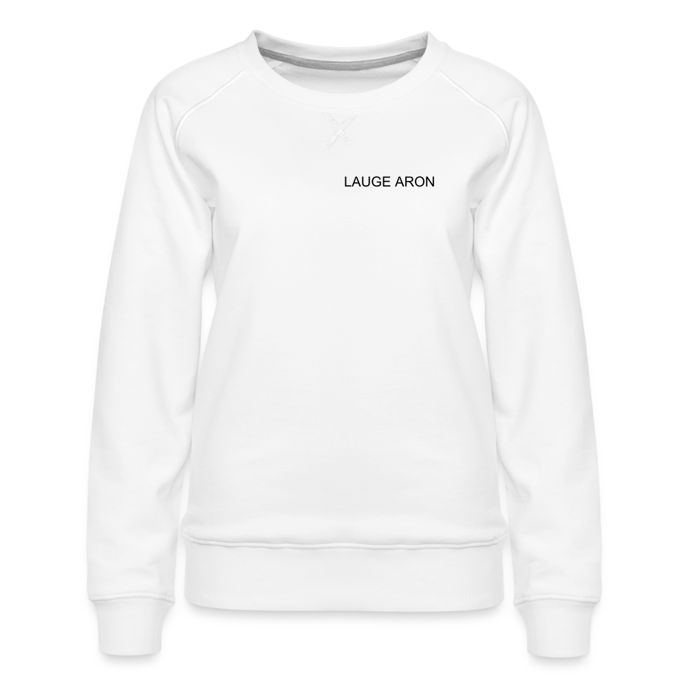 Dame premium sweatshirten - hvid