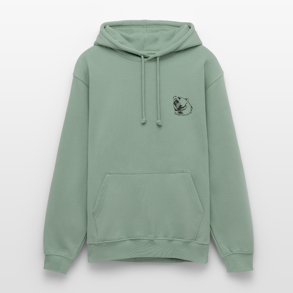 hoodie unisex - grågrøn