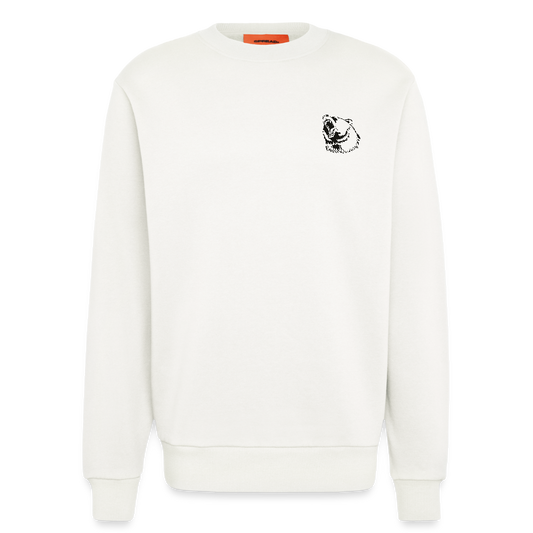 økologisk relaxed trøje med crewneck lavet i EU - OFF WHITE