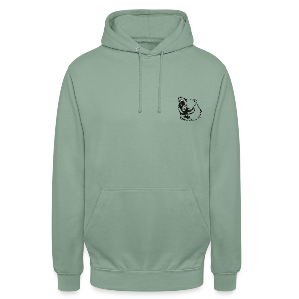 hoodie unisex - grågrøn