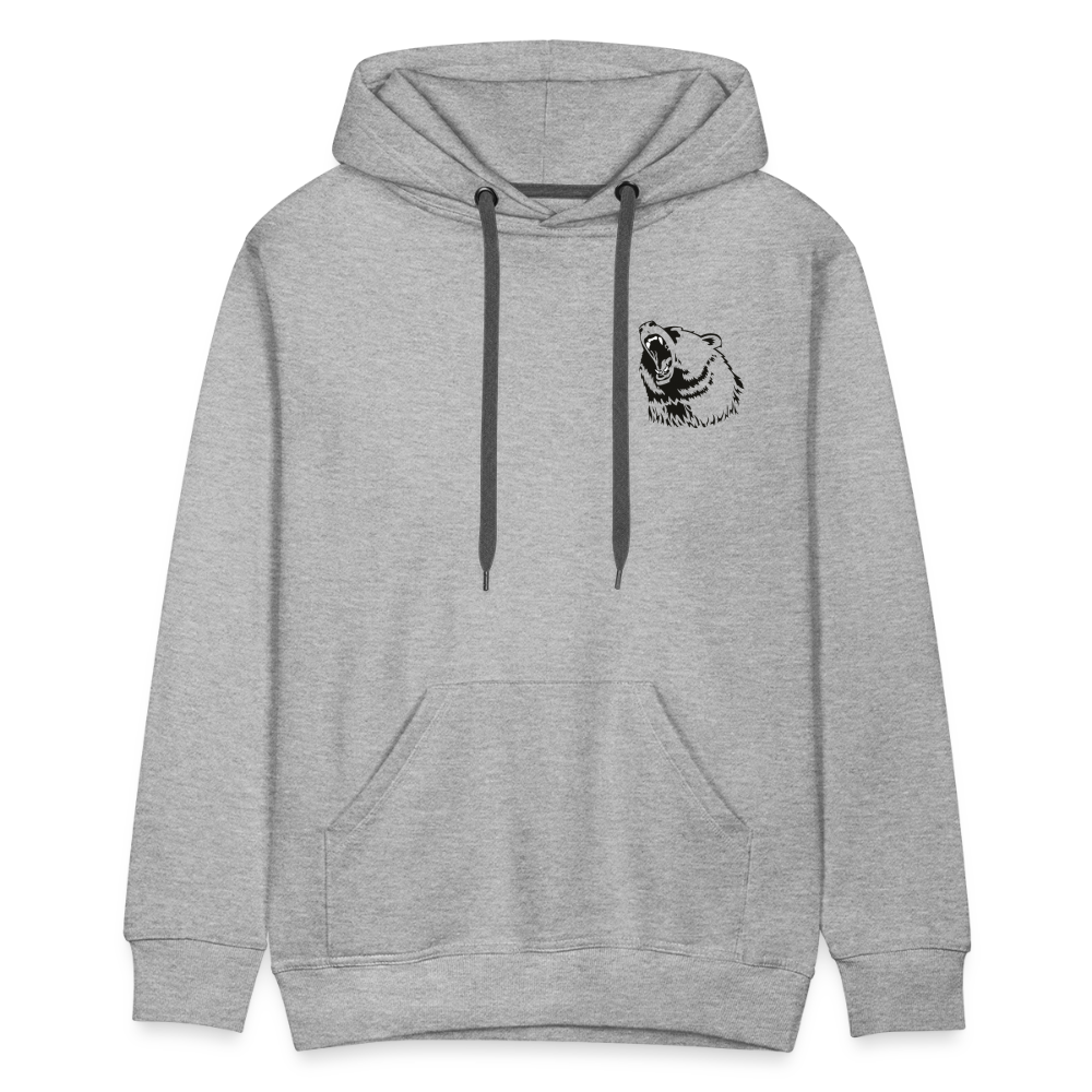 Men's Premium Hoodie - grå meleret